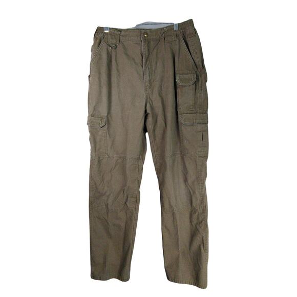 5.11 Tactical Other - 5.11 Tactical Pants Mens 34x34 Green Cotton Cargo Double Knee Elastic Waist‎